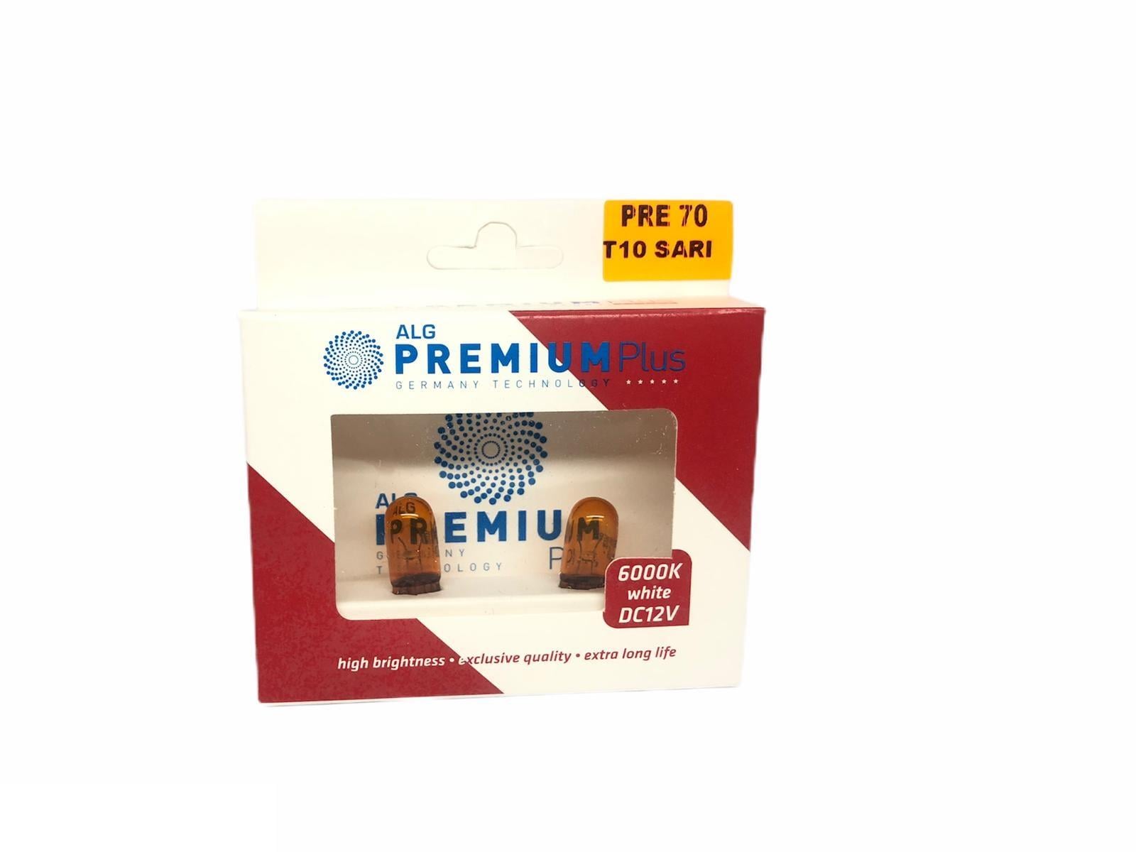 PREMIUM 12V DİPSİZ AMPUL T10 5W SARI (2 AD)