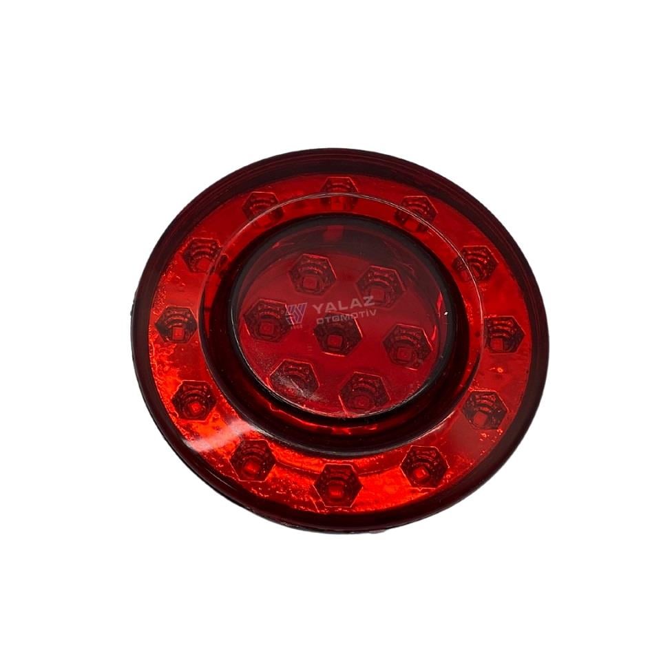 24V STOP LAMBASI LED KIRMIZI ISUZU TURKUAZ/NEOPLAN OTOBÜS (KOMPLE) (100 MM)