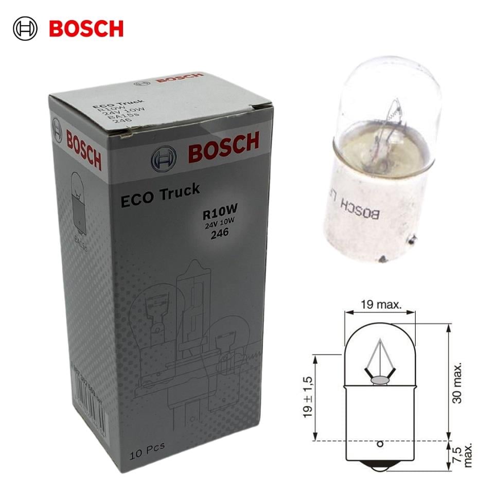 BOSCH 24V 67 AMPUL 10W (10 ADET)