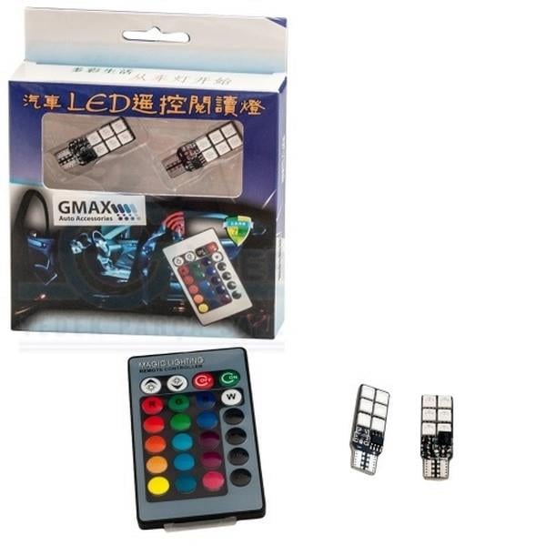 12V KUMANDALI 12 LEDLİ T10 DİPSİZ AMPUL 16 RENKLİ 4 FONKSİYONLU UNIVERSAL (2 AD)