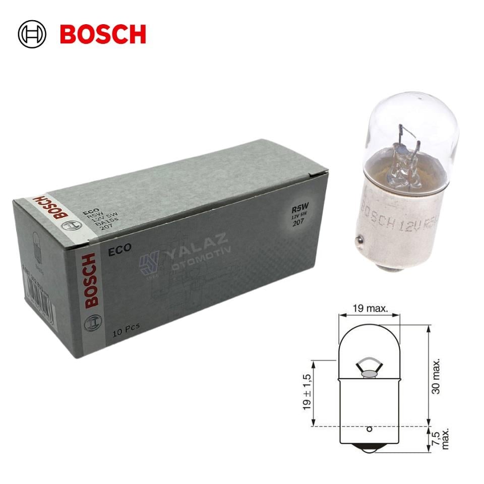 BOSCH 12V 67 AMPUL 5W (10 ADET)