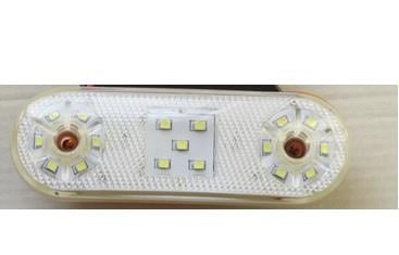 12V-24V YAN SİNYAL LAMBASI DORSE SİDE MARKER (17 LEDLİ) BEYAZ