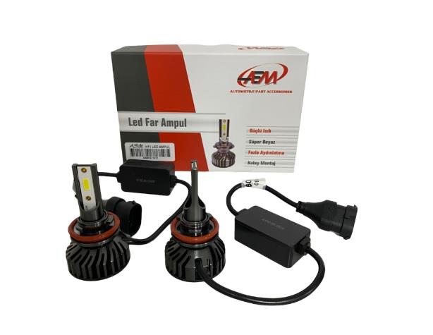 12V H11 DOB LED XENON FAR AMPUL SETİ 6000K 8000 LÜMEN CANBUS