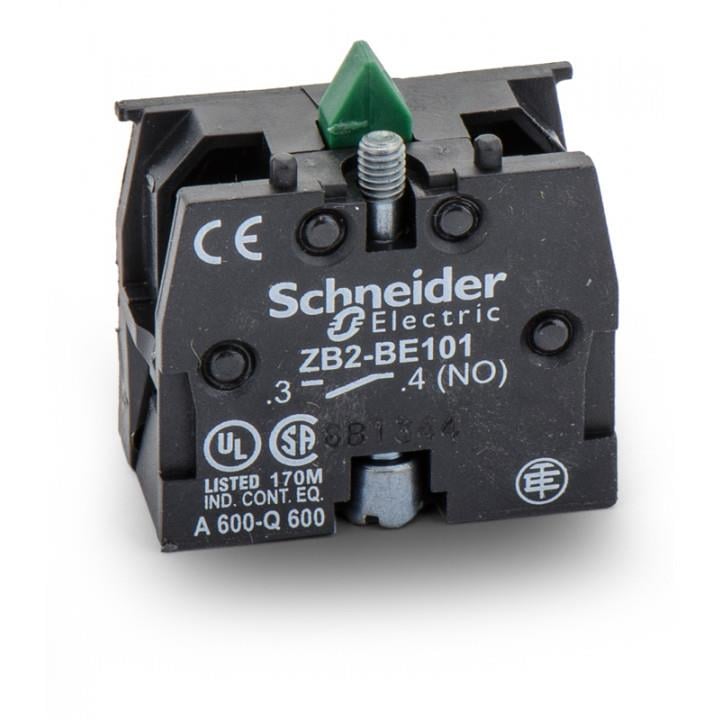 SCHNEIDER ZB2 YAYLI BUTONLAR İÇİN KONTAK BLOĞU (3-4-NO) (1NA) YEŞİL