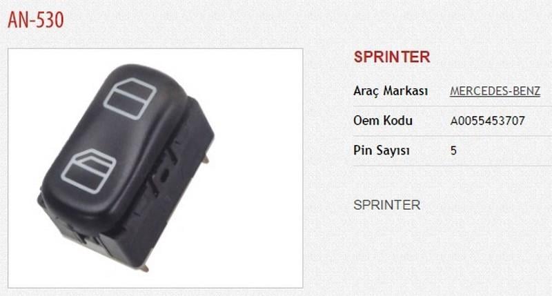 CAM ANAHTARI TEKLİ MERCEDES SPRINTER1995-2006/VITO 1996-2003