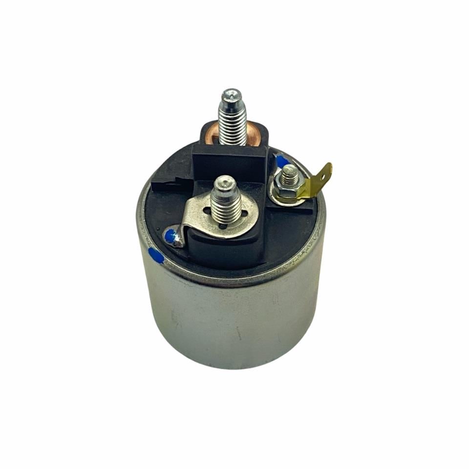 ZM 12V MARŞ OTOMATİĞİ VALEO TİPİ (3 DELİK) M5+FİŞLİ SAĞ ALÇAK KAPAK GÜMÜŞ CIVATA