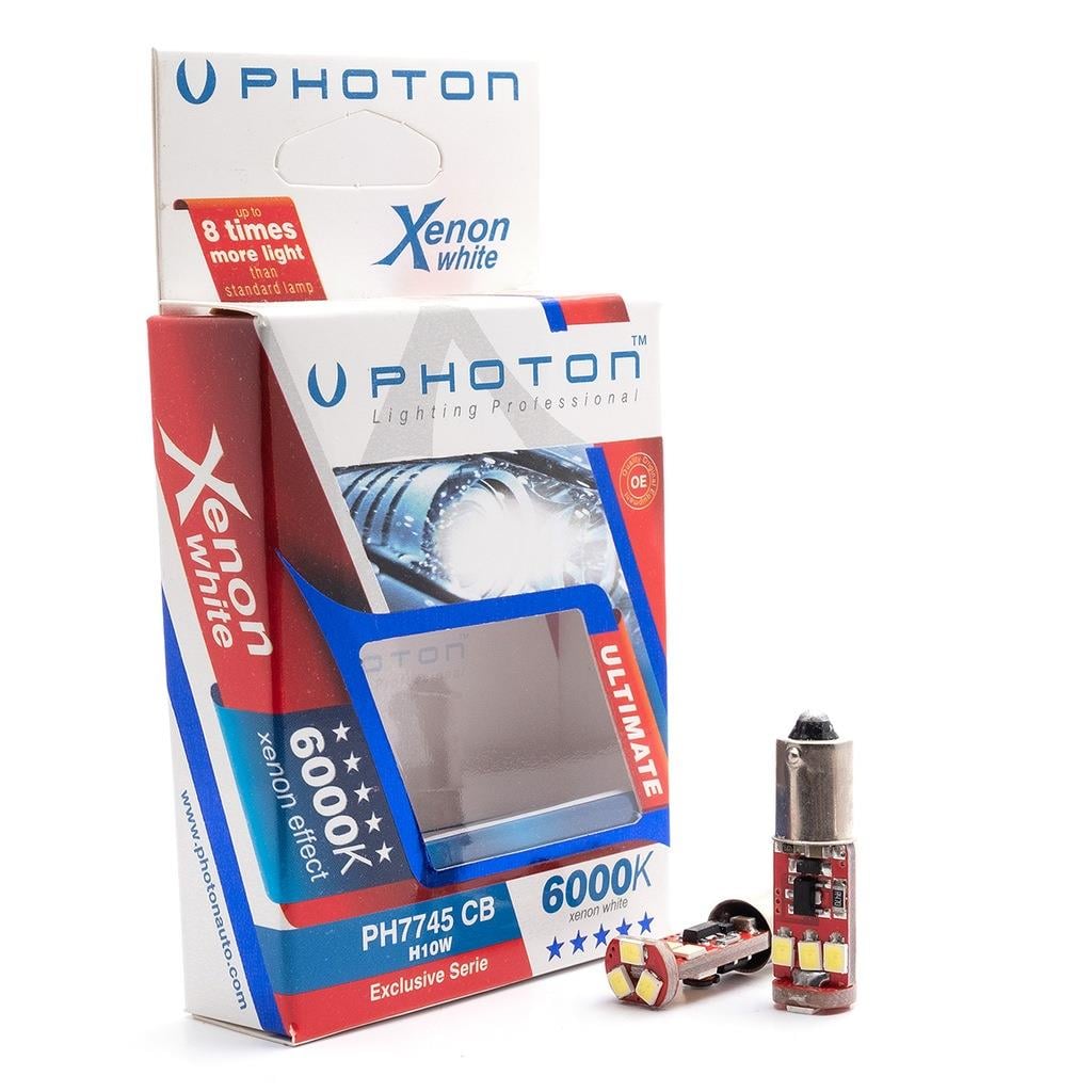 PHOTON 12V H10 AMPUL 9 LEDLİ BEYAZ 6000K CB (2 AD)
