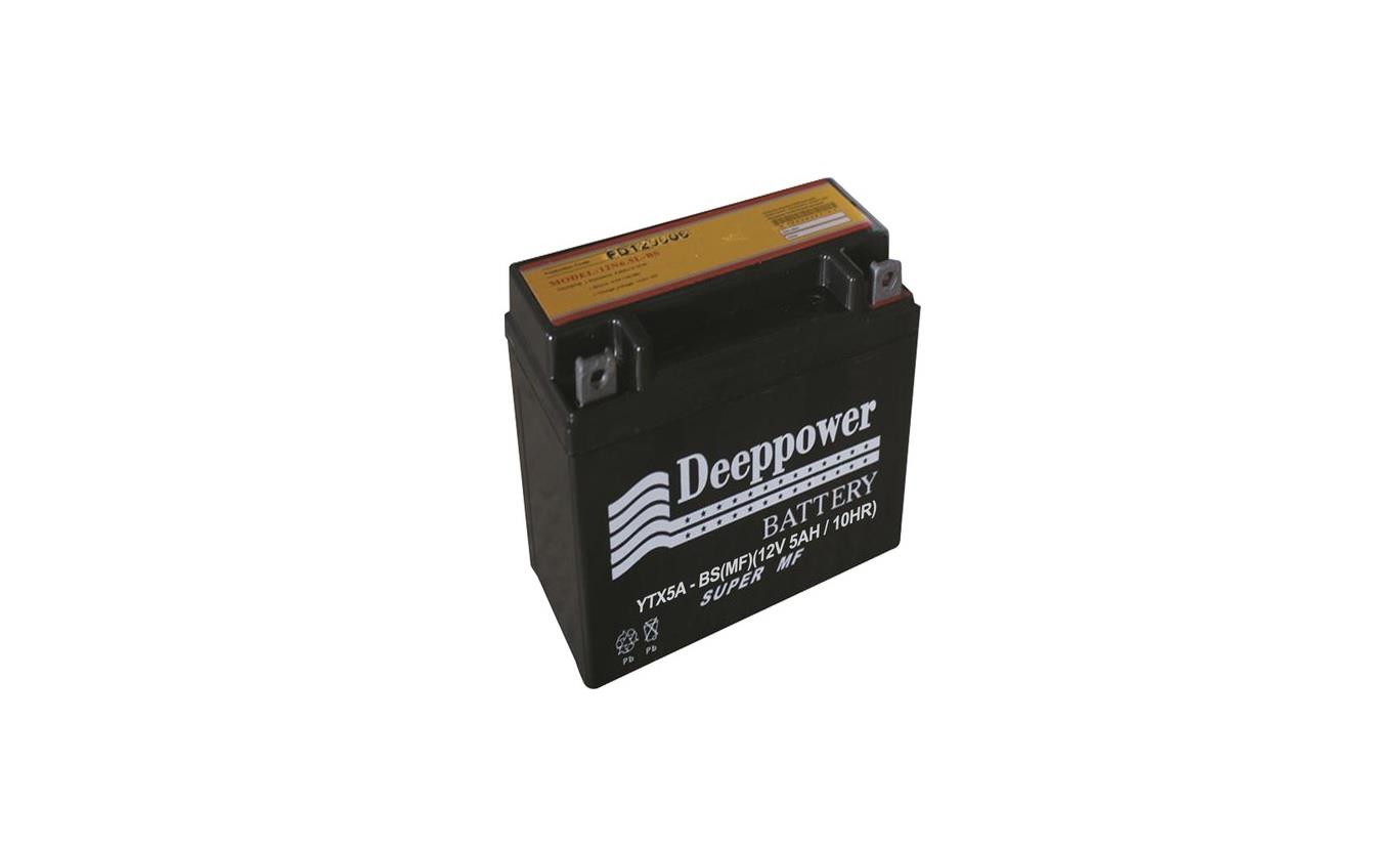 DEEPPOWER 12V 5 AH MOTOSİKLET AKÜSÜ (113*70*105) (YTX5A-BS)