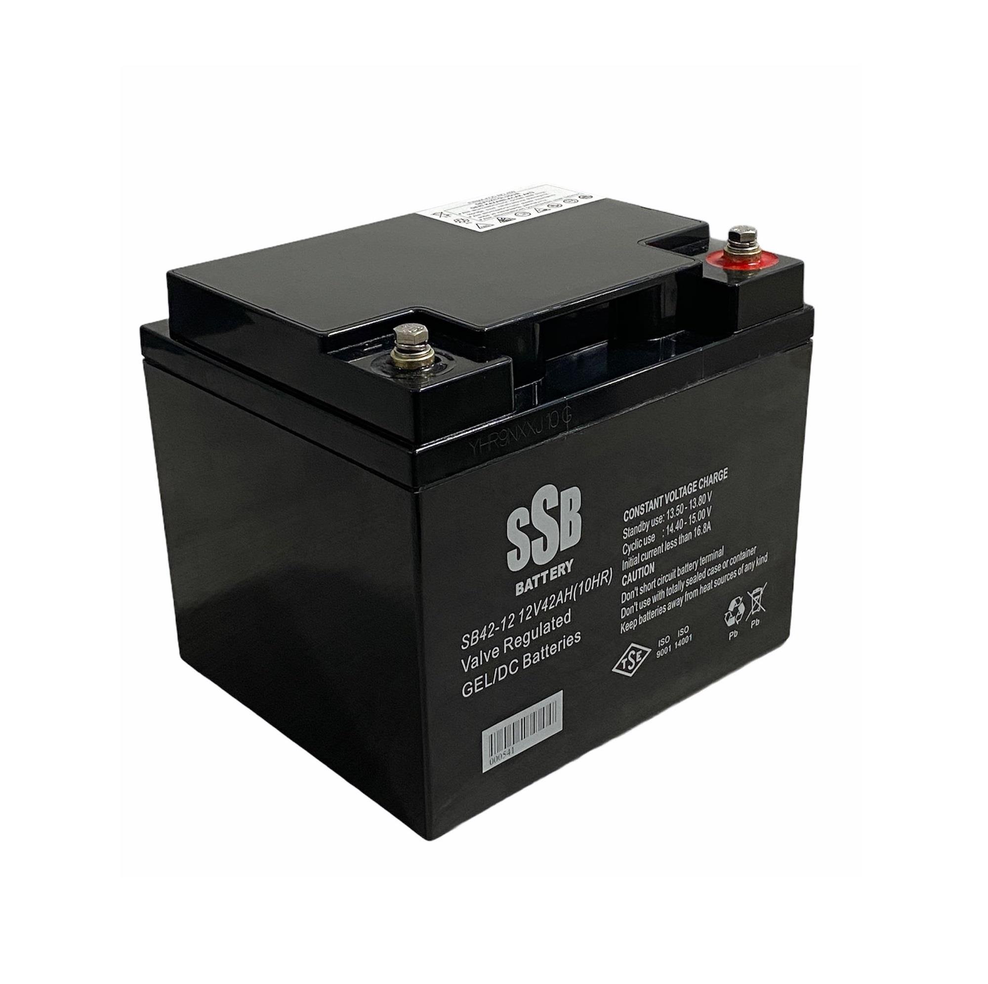 SSB 12V 42 AH ENGELLİ ARAÇ AKÜSÜ JEL (197*166*174) TSE'LI