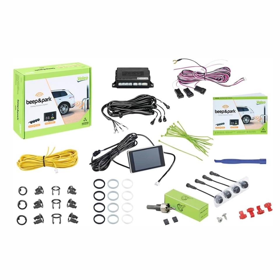 VALEO PARK SENSÖRÜ SES İKAZLI (EKRANLI 88*52 MM) (18.8 MM OEM TİPİ) SİYAH