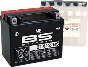 BS BATTERY 12V 10.5 AH MOTOSİKLET AKÜSÜ 180 A (EN) (150*87*130 MM) (BTX12-BS)