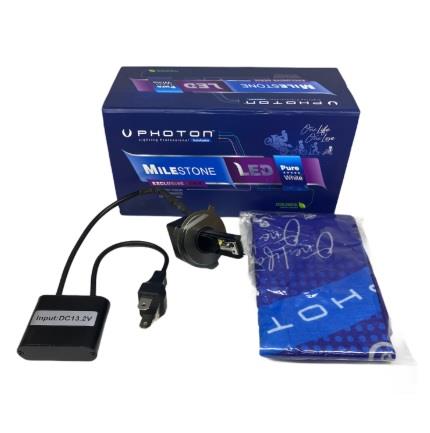 PHOTON 12V H4 LED FAR AMPUL SETİ 6000K EXCLUSIVE SERİS MİLESTONE LED HS1 MOTOSİKLET (BUFF HEDİYELİ)