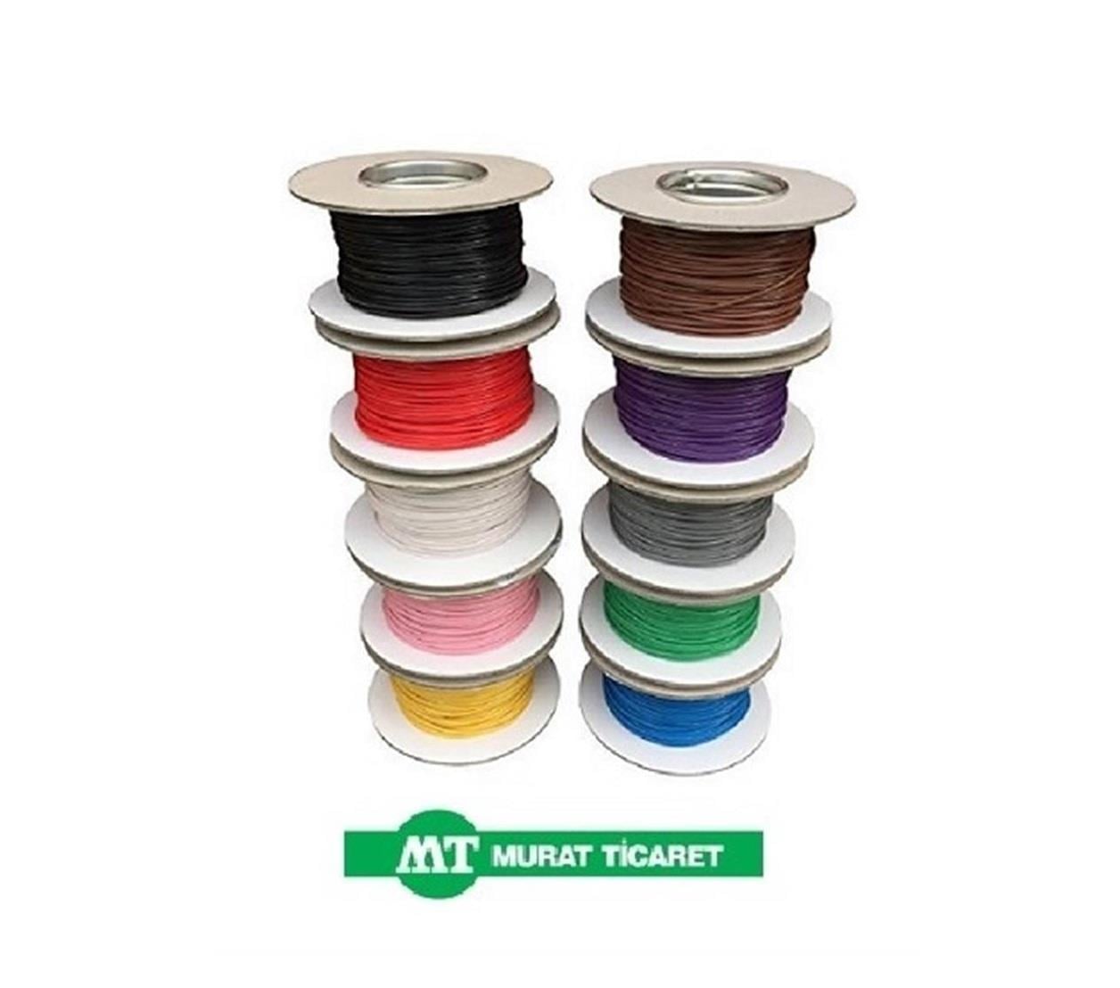 MURAT 4 MM TESİSAT KABLOSU (KALAYLI) (KAHVERENGİ) (1 MT)