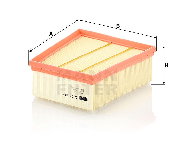 MANN HAVA FİLTRESİ (ELYAFLI) RENAULT MEGANE IV/TALISMAN V 2016 >