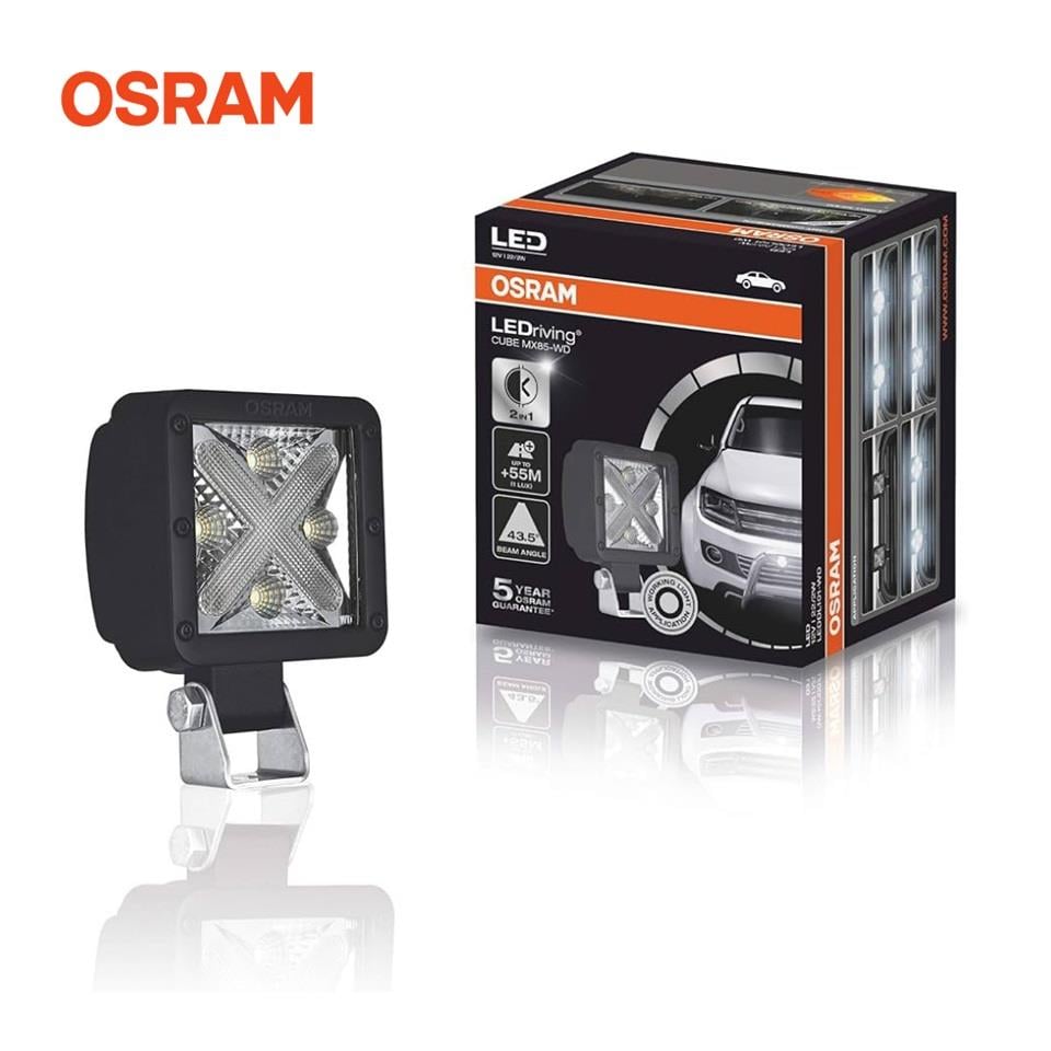 OSRAM 12V-24V OFF-ROAD LED ÇALIŞMA LAMBASI 20W 6000K 1250 LÜMEN (80*85 MM)