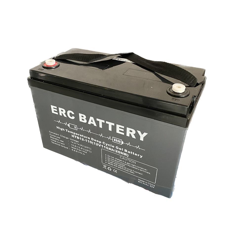 ERC 12V 110 AH DEEP CYCLE JEL AKÜ (346*188*286) (32.5 KG)