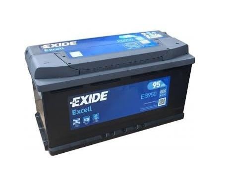 EXIDE 12V 95 AH AKÜ EXCELL 800 A (EN) (353*175*190) (100 AH TİPİ)