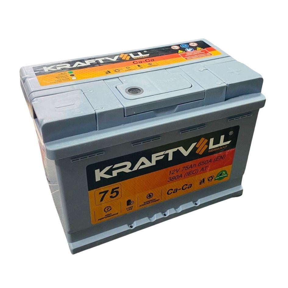 KRAFTVOLL 12V 75 AH AKÜ 650 A (EN) (278*175*190) (TIRNAKSIZ)