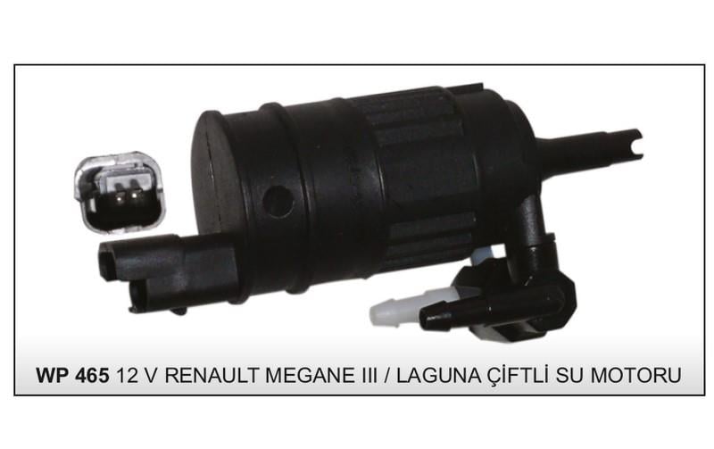 12V SU FISKİYE MOTORU ÇİFT ÇIKIŞ (SOKETLİ) RENAULT CLIO/MEGANE/KANGOO