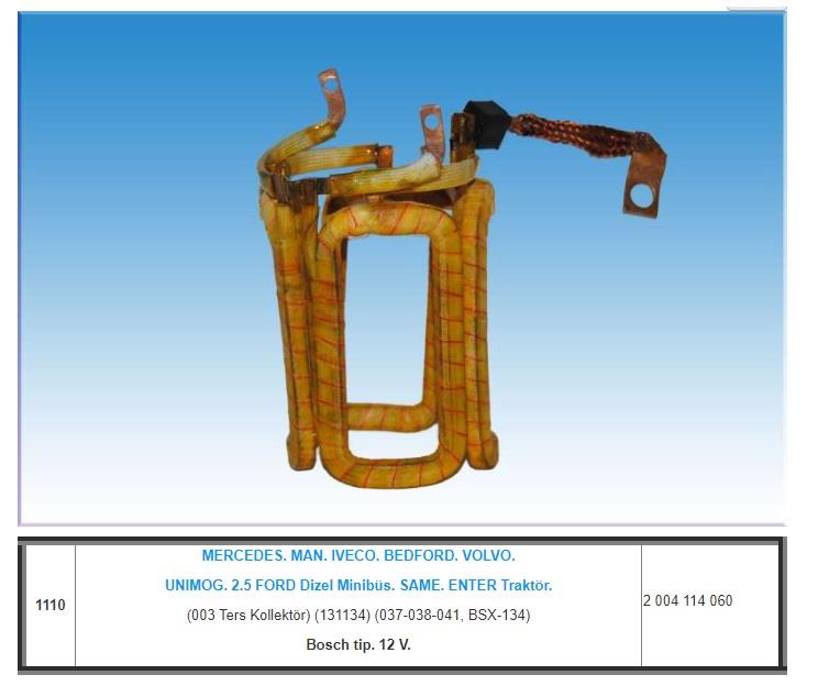 12V MARŞ YASTIĞI BOSCH TİPİ 003