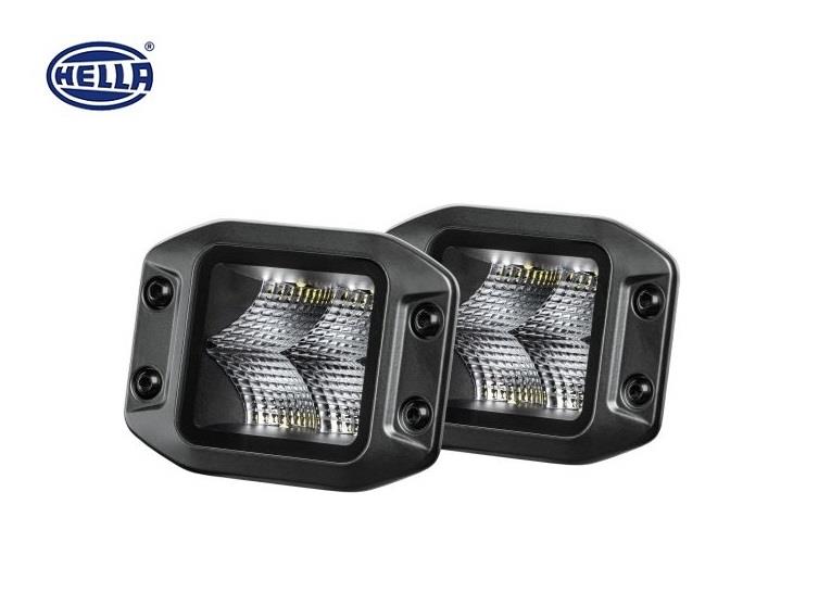 HELLA 10V-30V ÇALIŞMA LAMBASI (OFF-ROAD LAMBA) GÖMME TİP 40W 5700K 3000 LÜMEN (4 LEDLİ) (2 AD)