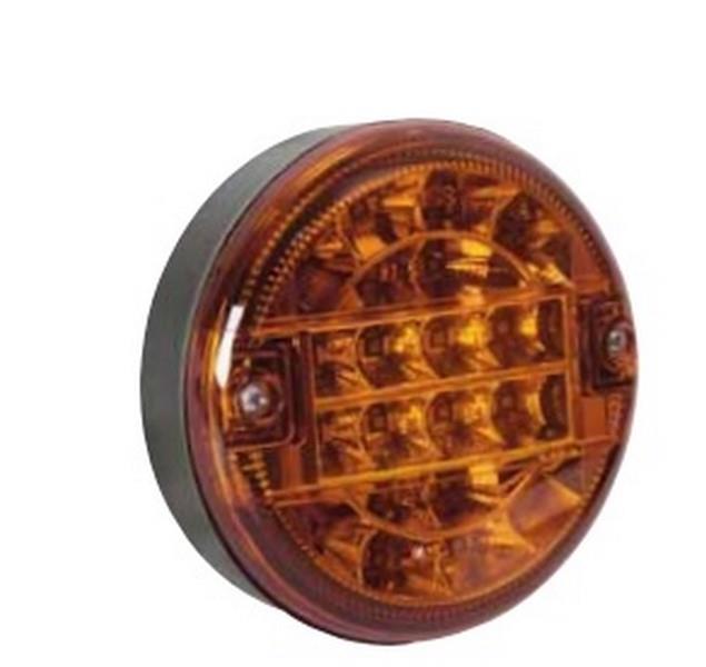 24V SİNYAL LAMBASI LEDLİ YUVARLAK SARI (137*52)