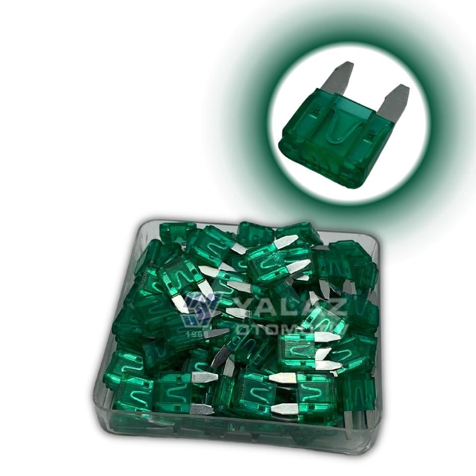 MİNİ BIÇAK SİGORTA 30 A (100 ADET) (11*16 MM)