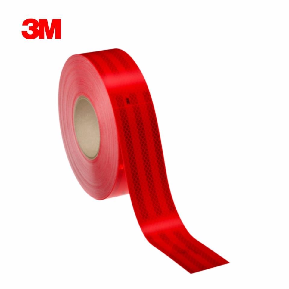 3M REFLEKTİF ŞERİT 55 MM KIRMIZI (SERT YUZEY) (1 MT FİYATIDIR)