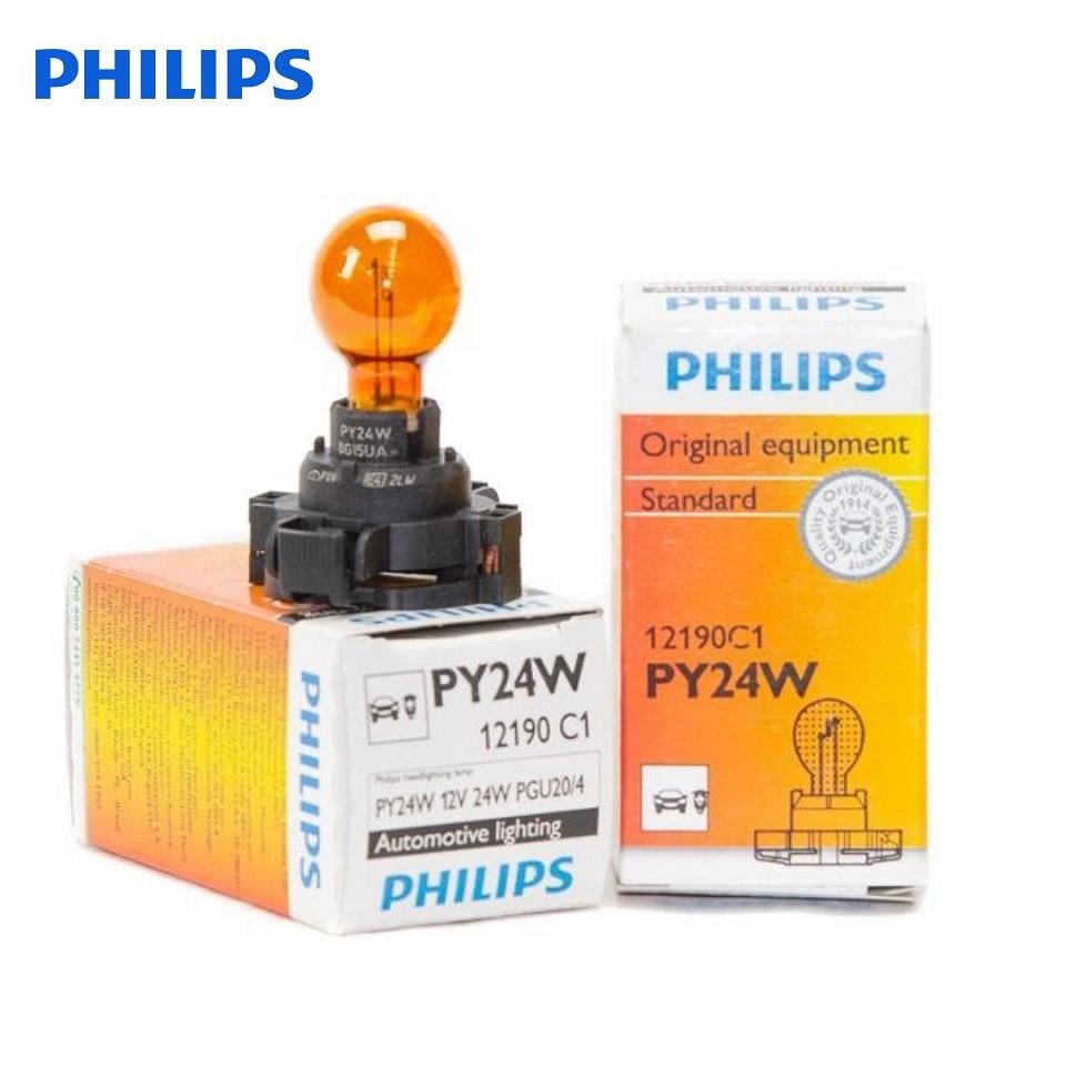 PHILIPS 12V SİNYAL AMPULÜ SOKETLİ SARI PY24W