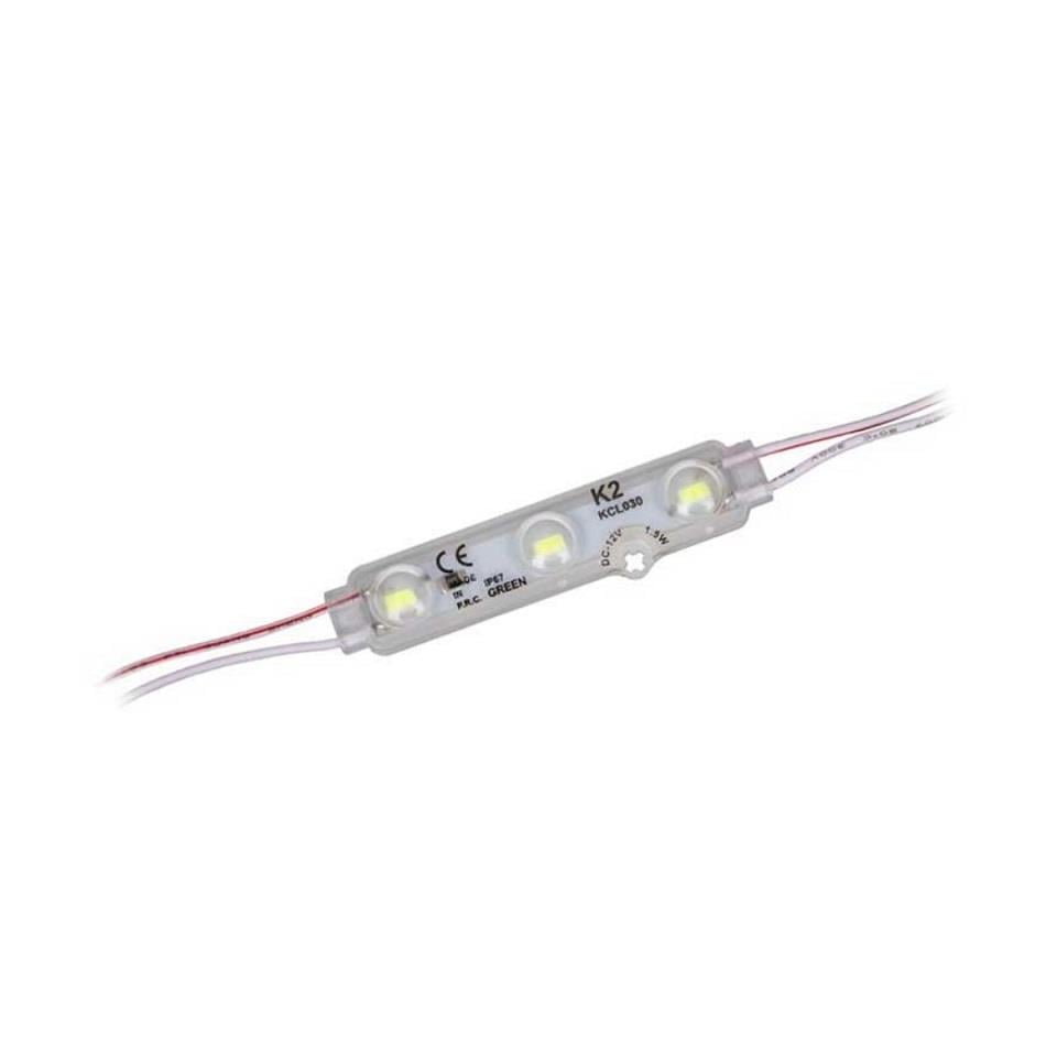 12V PARMAK LAMBA 3-LEDLİ KABLOLU (SARI) (15*75 MM)