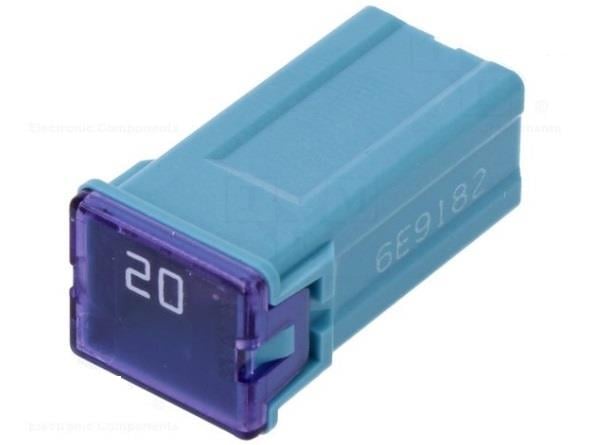 MTA MİNİ DİŞİ SİGORTA 20 A AÇIK MAVİ (YÜKSEK) (27*14 MM)