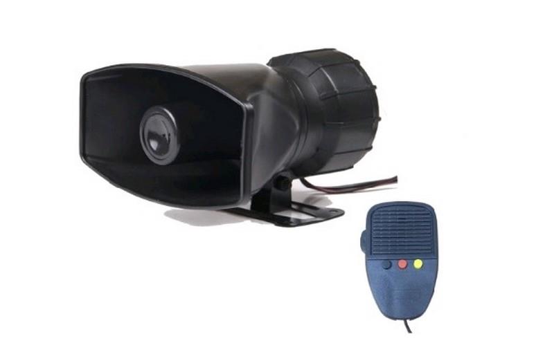 12V ELECTRONIC SİREN MEGAFONLU 3 SESLİ 80 W