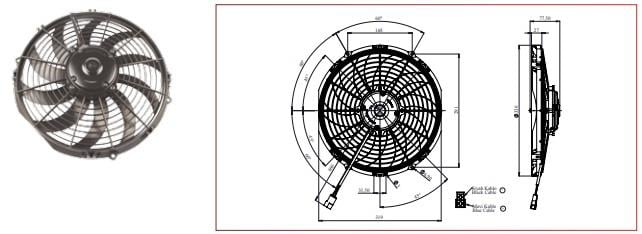 KORMAS 24V FAN MOTORU EMİCİ AKSİYEL 12 