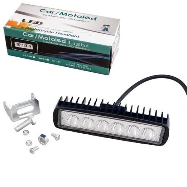 9V-32V ÇALIŞMA LAMBASI/OFF-ROAD İNCE TİP (6 X 3W POWER LEDLİ) (155*41 MM)
