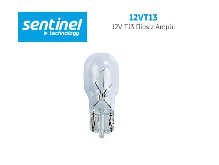 SENTINEL 12V DİPSİZ AMPUL T13 8W