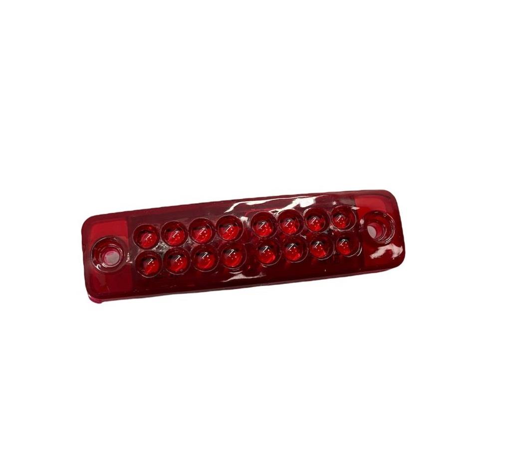 12V-24V PARMAK LAMBA ÇAKARLI 16-LEDLİ KIRMIZI (108*28 MM)