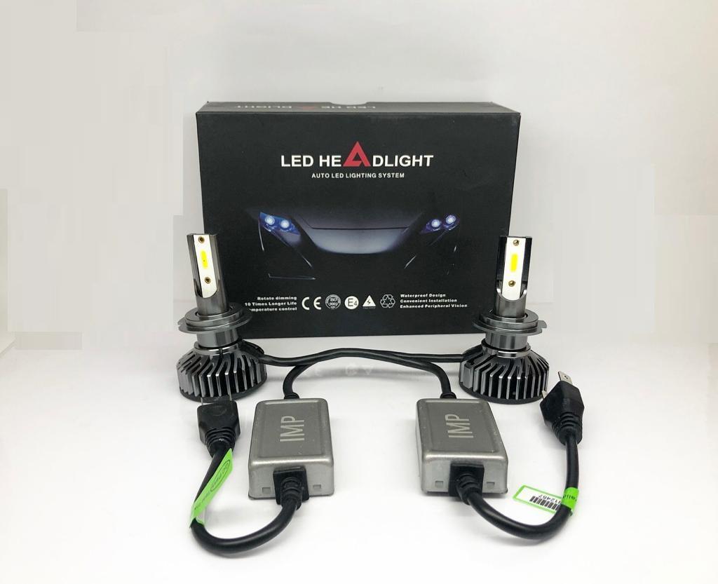 12V-24V H7 XENON LED FAR AMPUL SETİ 6500K 8000 LÜMEN DOB LED