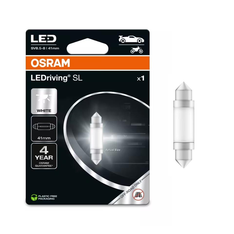 OSRAM 12V SOFİT AMPUL LED 0.6W BEYAZ (41 MM) (1 AD)