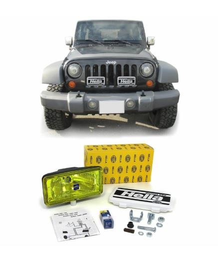 HELLA 12V SİS LAMBASI COMET 550 DİKDÖRTGEN (DELİCİ AZ ÇİZGİLİ SÜRÜCÜ) (SARI) (195*96)