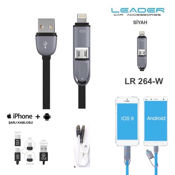 TELEFON ŞARJ KABLOSU (USB) (1.5 MT) ANDROID-IPHONE