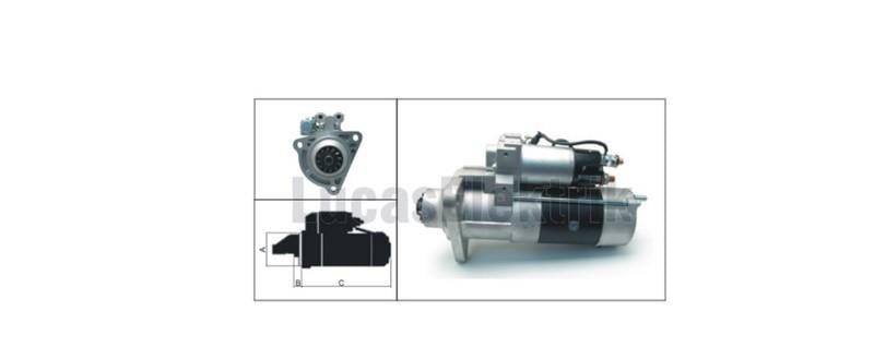 LUCAS 24V MARŞ MOTORU MITSUBISHI TİPİ 12 DİŞ 5.5 KW VOLVO FH12