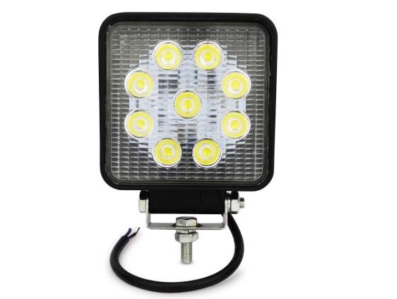 9V-30V ÇALIŞMA LAMBASI KARE (9 X 3W POWER LEDLİ) (106*106 MM)