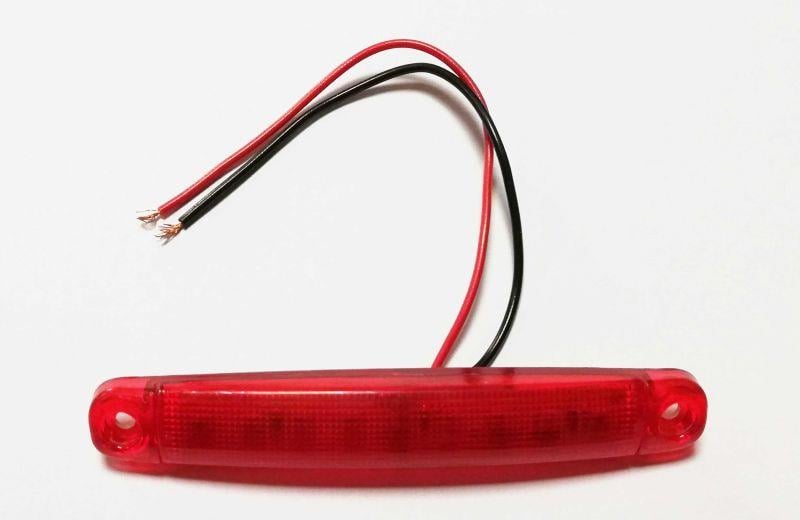 24V PARMAK LAMBA 9-LEDLİ KIRMIZI (100*15 MM)