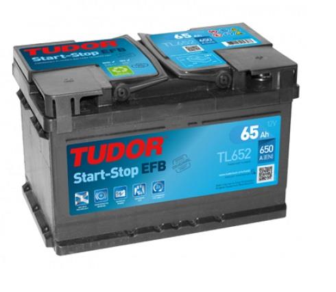 TUDOR 12V 65 AH AKÜ EFB 650 A (EN) (START-STOP) (275*175*175) ALÇAK