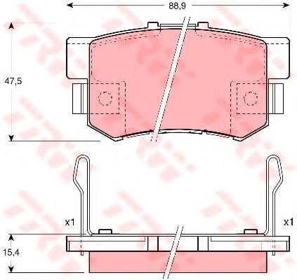 TRW ARKA FREN BALATASI HONDA ACCORD/CIVIC/CR-V/JAZZ