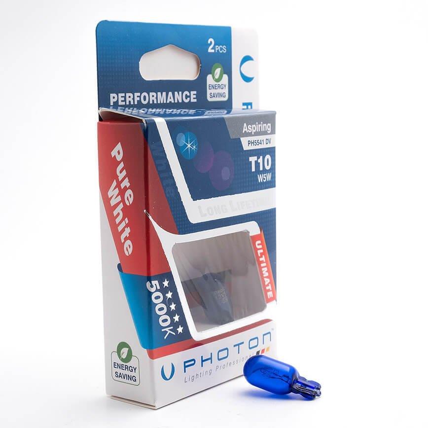 PHOTON 12V DİPSİZ AMPUL T10 5W  BEYAZ IŞIK 5000K (2 AD)