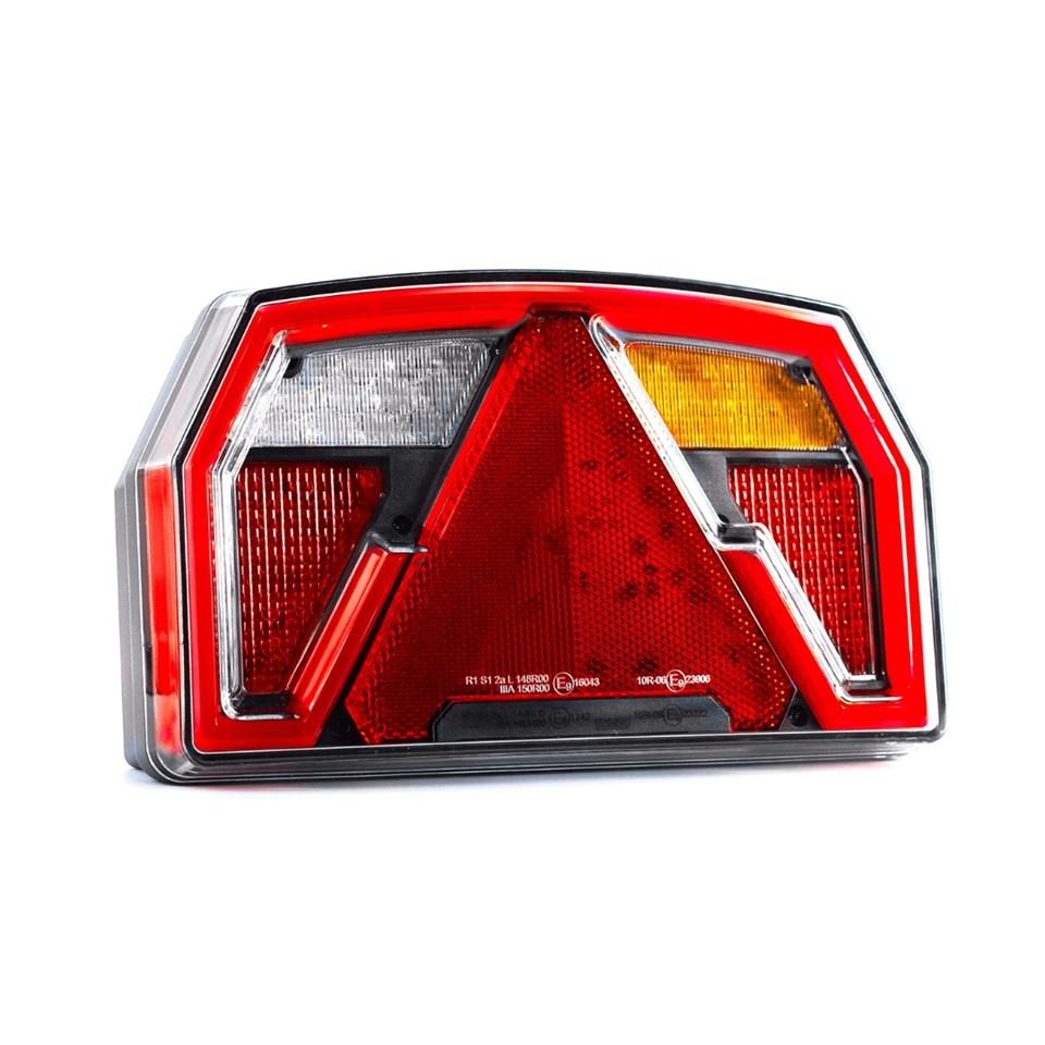 FRISTOM 12V-30V STOP LAMBASI (NEON LEDLİ) (6 FONKSİYONLU) (240*140*58 MM) E9 SAĞ