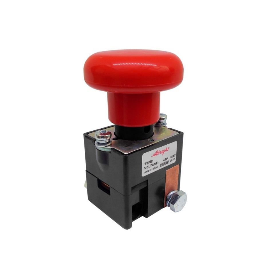 12V-110V ELEKTRİKLİ ACİL STOP BUTONU 125 A İTMELİ-ÇEKMELİ