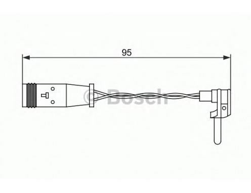 BOSCH FREN BALATA İKAZ KABLOSU (95 MM) MERCEDES A/B/C/CLA/CLK/E SERİSİ