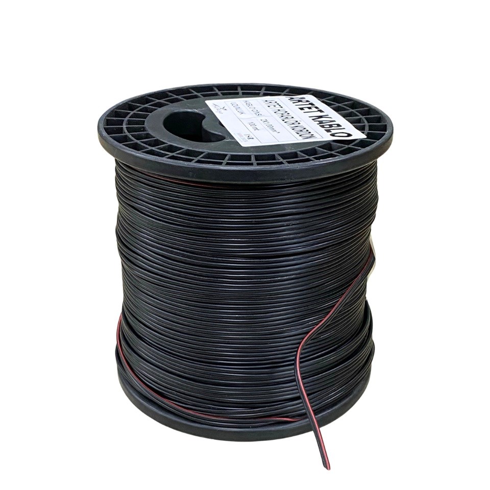 ARTET 2 X 1 MM ÇİFTLİ HOPARLÖR KABLOSU (KIRMIZI-SİYAH) (1 MT)